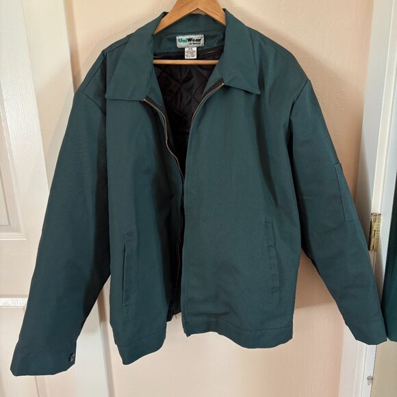 Vintage Green Workwear Jacket with Lining - Picture 2 of 6